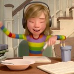 Riley enjoying her music (copyright, Pixar, fair use)